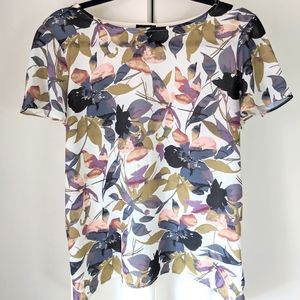 Ann Taylor Small Floral top blouse